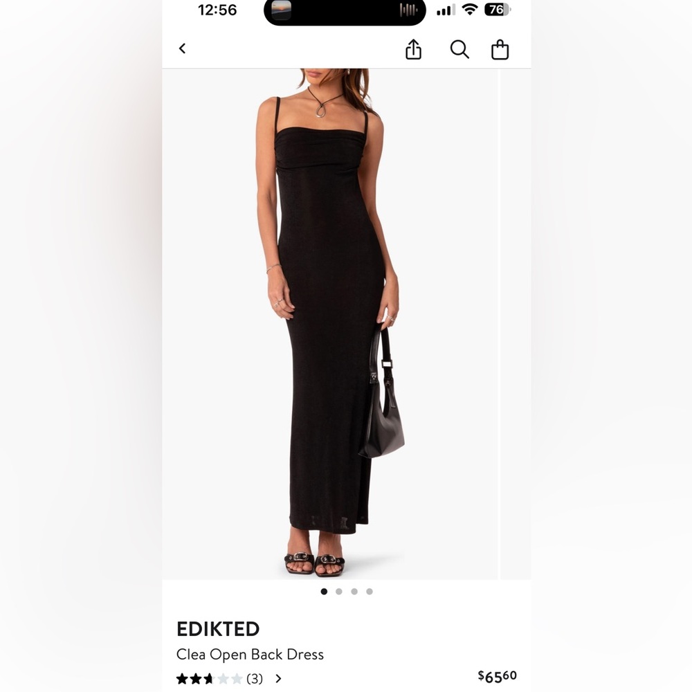 Edikted Clea Open Back Dress